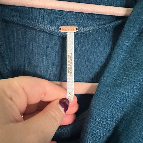 Free People Sundown Cinch Bodycon Cowl Neck Dress Womens Size Small Boho y2k - Picture 7 of 9